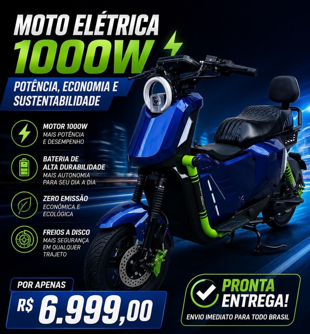 MOTO ELÉTRICA  1000W
